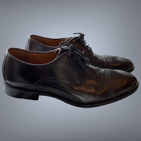 Men\'s Gorgeous JOHNSTON & MUPHY Black Leather Cap Toe Oxford Dress Shoe main image 9